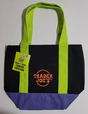 NEW Trader Joe’s Halloween Mini Canvas Tote Bag Purse Reusable READY TO SHIP!!!