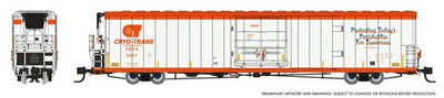 RAPIDO N GAUGE GREENBRIER REEFER CRYO-TRANS ''RUSH'' #5517 PN 5670011
