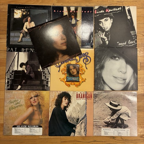 10x Lot Classic FEMALE POP/ROCK Vinyl LPs 70s/80s “VG To VG+” Folk Rock ...
