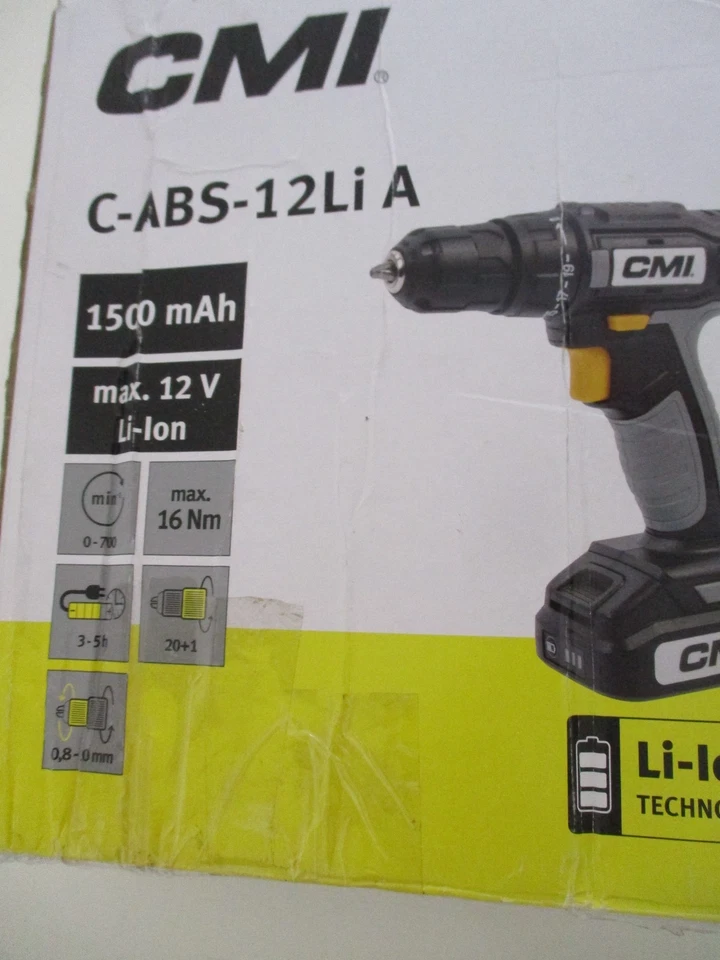 CMI C-ABS -12Li A Akkubohrschrauber 1500mAh ,max 12V - Bild 3 von 3