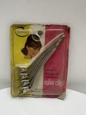 VINTAGE NEW 1972 Goody Yoyette Aluminum Roller Clips 4 Pack