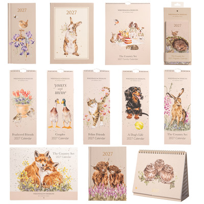 Wrendale Designs 2027 Kalender und Tagebücher Designauswahl Organizer Geschenke