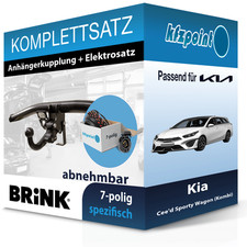 Für Kia Cee'd Sporty Wagon 18- BRINK Anhängerkupplung abnehmbar + 7polig neu