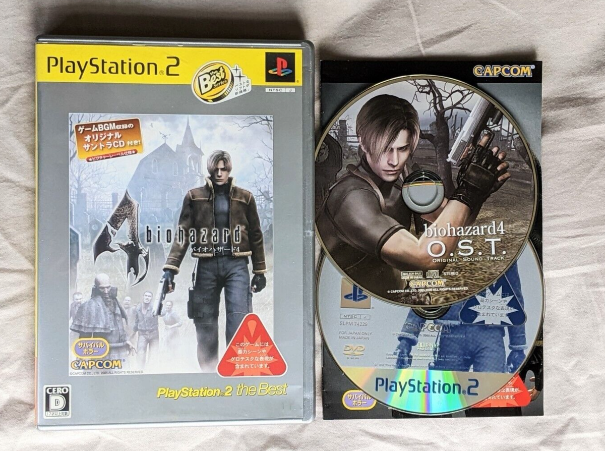 Biohazard 4 Playstation PS2 w/ Soundtrack CD NTSC-J Japan Resident