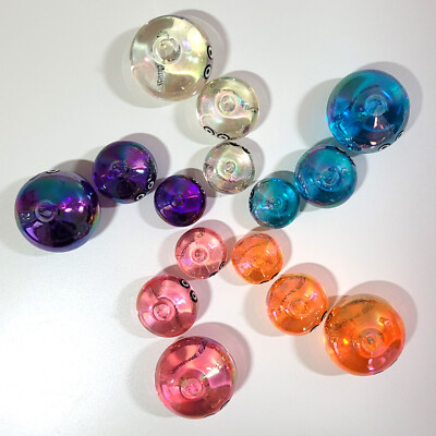Dragon Quest Slime Iridescent Pearl Mini Figure COMPLETE SET Vintage Japan FLAWS