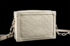 LOUIS VUITTON MONOGRAM SOFT TRUNK HAND BAG POWDER WHITE VIRGIL ABLOH LV