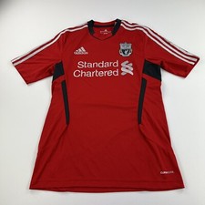 VTG Adidas Liverpool Home Jersey Y2K Red 2011  Standard Chartered Size Small