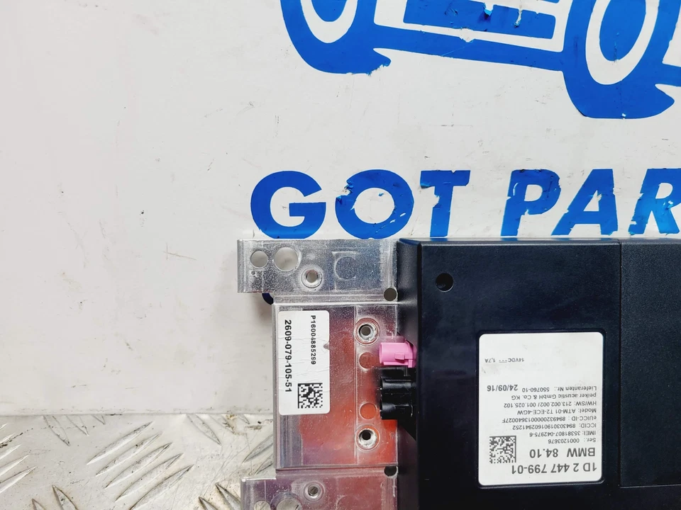 BMW M3 F30 SERIE 3 COMP 2017 BLUETOOTH MÓDULO DE CONTROL TELEMÁTICO 2447799-01 Foto 2 de 4