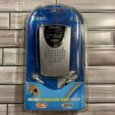 COBY CX-17 Portable AM/FM/TV/Weather Band RADIO w/Stereo Earphones NEW Sealed