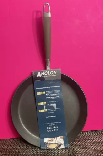 Anolon Advanced Home Hard Anodized Nonstick Bronze Crepe Pan, 9.5 in