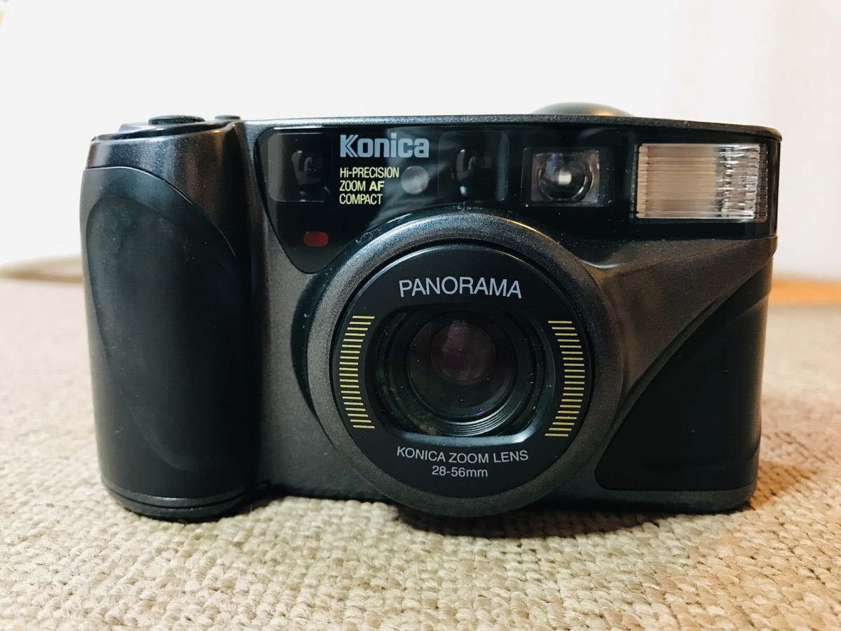 Konica Panorama Zoom AF Black 35mm Point & Shoot Film Camera Konica Panorama Zoom AF Black 35mm Point & Shoot Film Camera