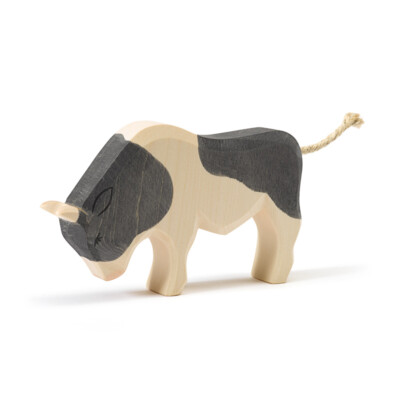 Ostheimer 11041 Stier schwarz stehend aus Holz NEU vom Fachhändler