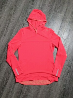 Saucony Hoodie Women's Large Pink Performance Running Shirt