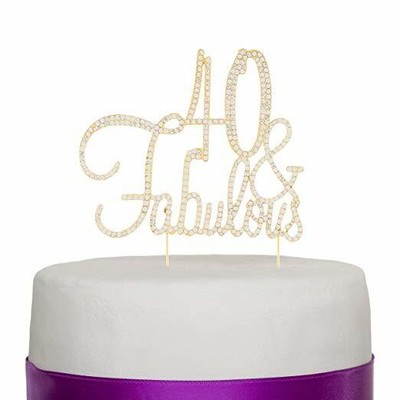 40 Fabulous Cake Topper For 40th Birthday Party Supplies