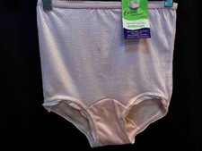 Girls Sz 8 NOS Vtg 60s Panties PINK WOVEN Shimmery Eiderlon CAROLE Underwear