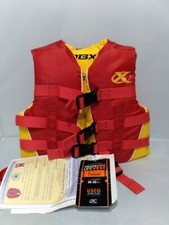 DBX Vector Series Nylon Life Vest Child's 30-50 lbs USCGA Red And Yellow NEW