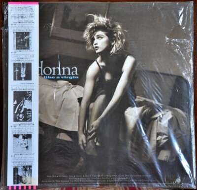 Madonna Like A Virgin 1984 LP洋楽　P-13033 SIRE RECORDS STEREO P-13033 JAPAN 1984 MADONNA Like A Virgin OBI+