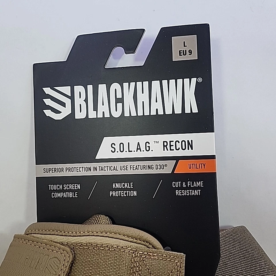 Blackhawk S.O.L.A.G. Recon Duty Assault Gloves Touch Screen Compatible Leather - Image 2 of 4