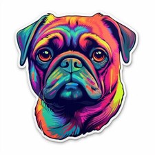 Pug Dog Vinyl Decal Sticker for Car, Laptop, Tumbler and More.  PR-Pug  001135