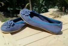 Women's Handcrafted Ballerina Shoes Number 42 Genuine Leather