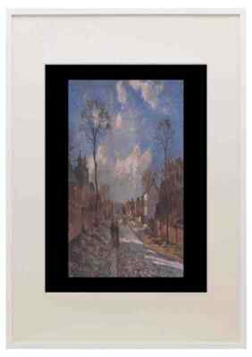 358027 Route De Louveciennes Camille Pissarro A3 A4 Framed Print Picture