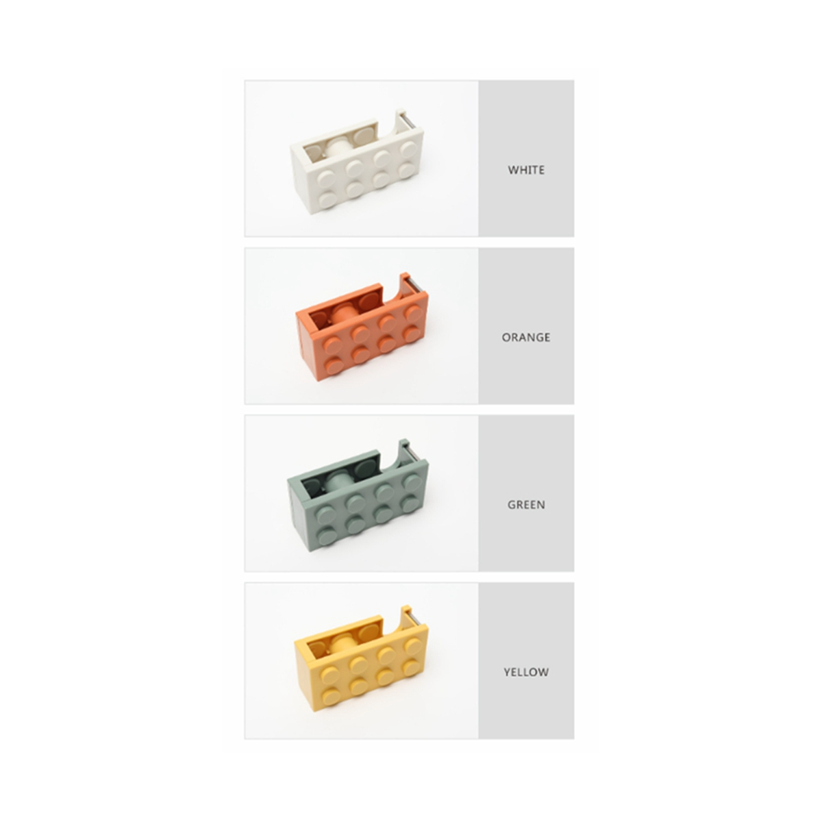 4 Pack Desktop Tape Dispenser for Gift Wrapping Tape Cutter for Office