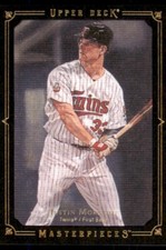 2008 UD Masterpieces Framed Black #51 Justin Morneau