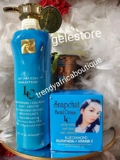 2pcs. Snapchat Diamant blue Body lotion 500ml  & Whitening Face Cream 50ml .👌
