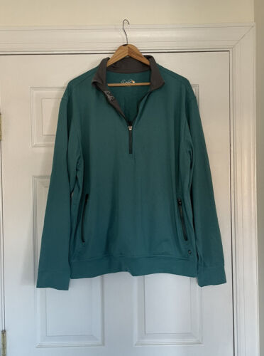 Arnold Palmer Teal Half Zip Pullover L - Picture 1 of 5