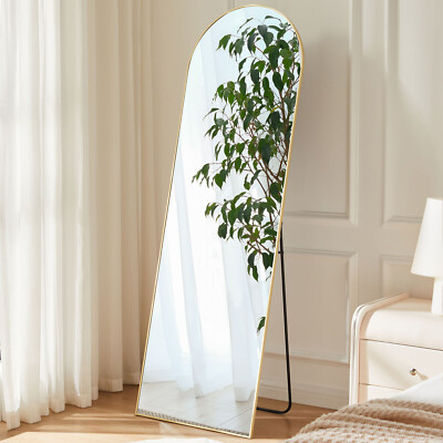 Arched Full Length Full Body Mirror Free Standing Floor Mirror Hanging Leaning