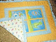 9D Carter's John Lennon EMU NAMAE Safari Quilted Crib Comforter Quilt Blanket
