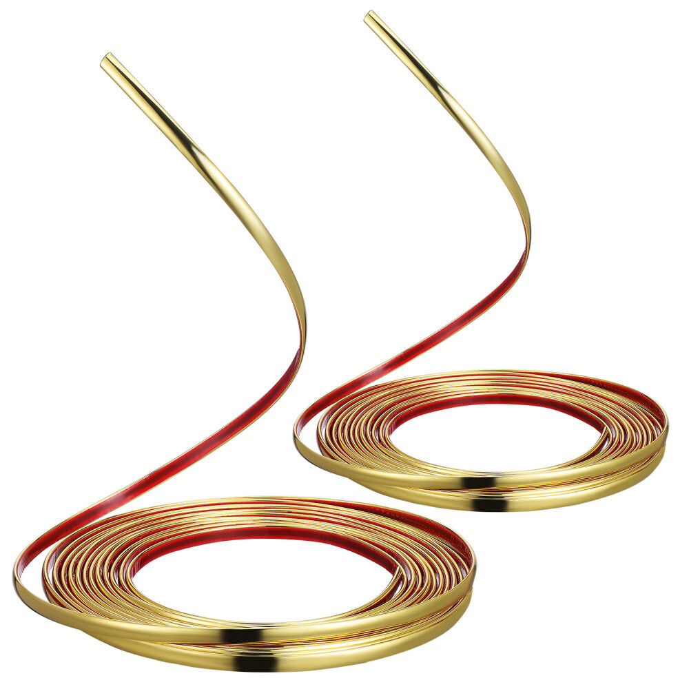 LiLiCo　BORDER Ｍ 2 Rolls Mirror Frame Border Peel and Stick Flexible Molding Trim