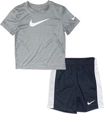Nike Little Boys Swoosh Graphic Tee  Shorts 2 Piece Set