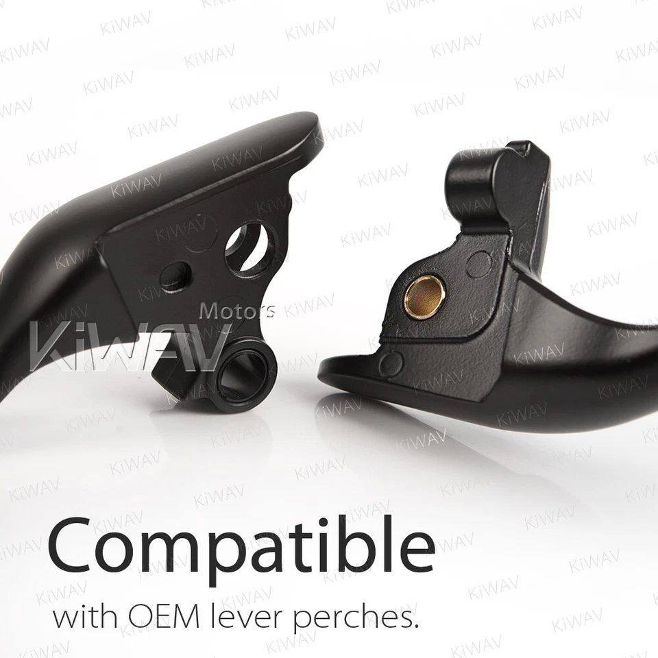 Kit de palanca de control manual KiWAV negro 3 orificios para Harley Street Glide '08-'13 FLHX Foto 2 de 4
