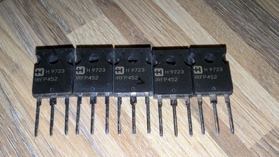 5PCS Harris IRFP452 N-channel 500V 12A Package TO-247