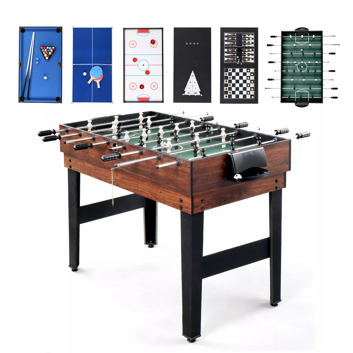 10-in-1 Multi Combo Game Table Set for Home