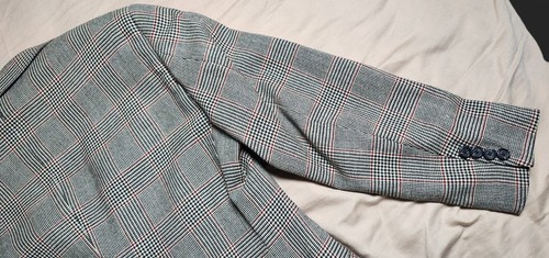 Ralph Lauren Wool Houndstooth Check Blazer Men's Regular Brown Coat Size 40 - Picture 14 of 24