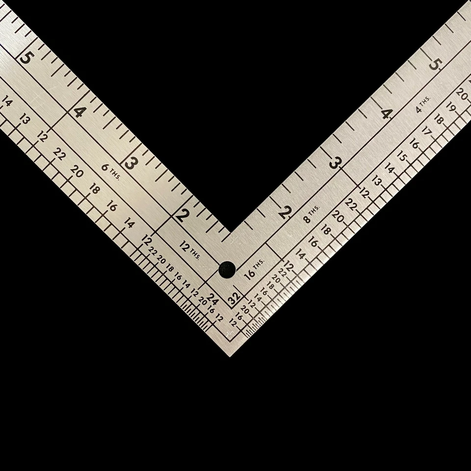 Regla cuadrada Fairgate Designer L 14"x 24" pulgadas calibración Foto 2 de 4