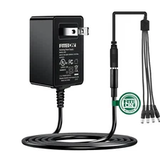 UL 5ft 12V AC DC Adapter + 4 Plug Tip for SANNCE 4CH 8CH and 16CH Channel HDMI