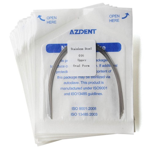 Dental Orthodontic Arch Wire Wires Oval Form Stainless Steel Round/Rectangular - Photo 35/208