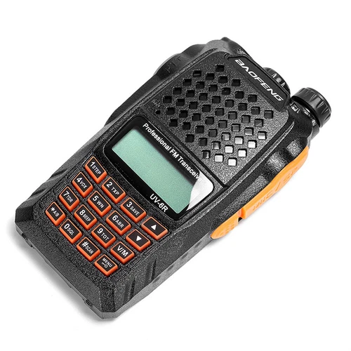 Baofeng UV-6R Walkie Talkie 5W Dual Band LED Flashlight Portable Two Way Radios - Afbeelding 1 van 16