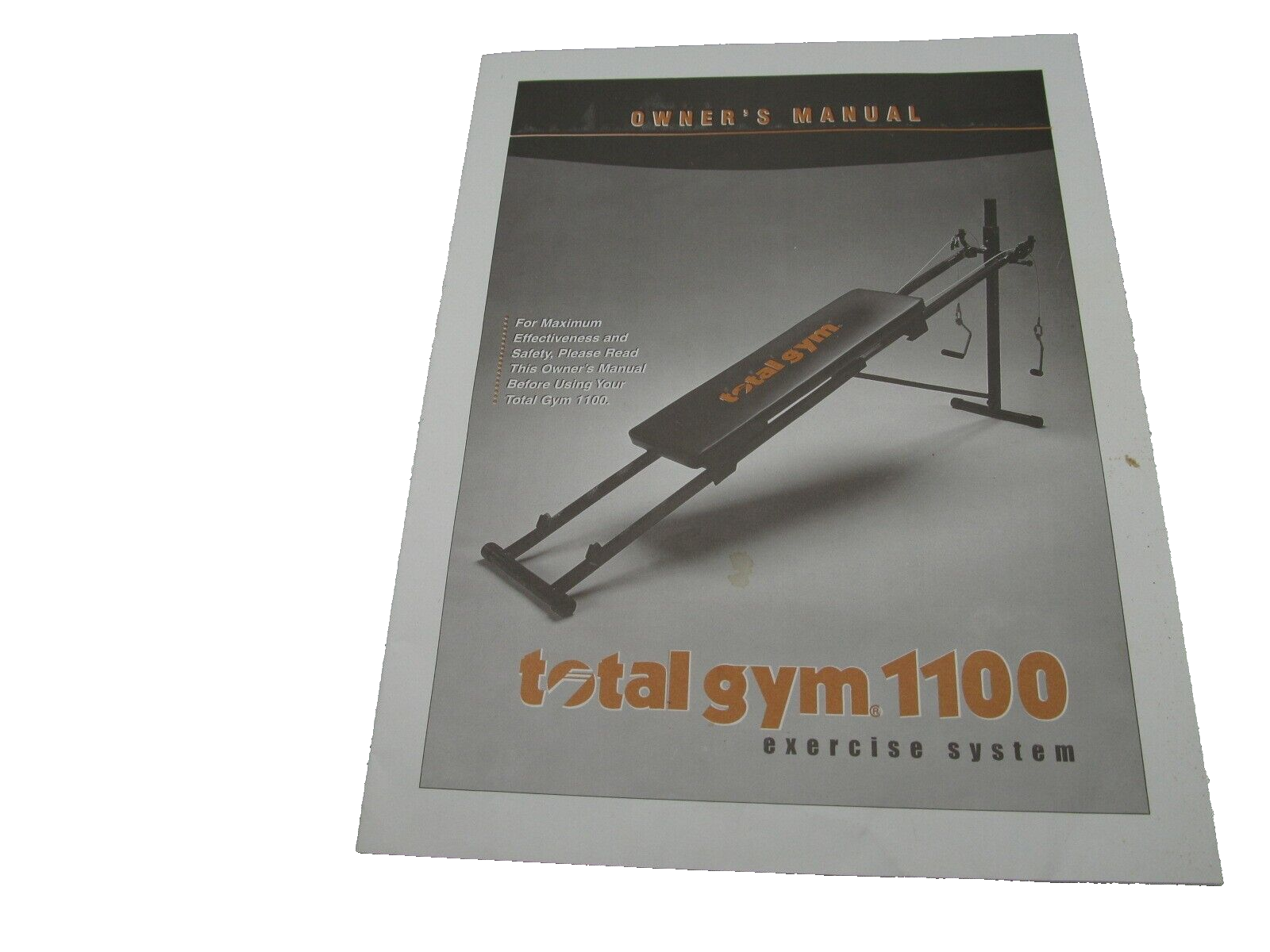 Total Gym 1100 Owners Manual eBay