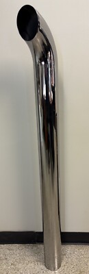 Chrome Stack 4 Inch Curved Pipe 4''X50  Chrome Exhaust Free Shipping!!
