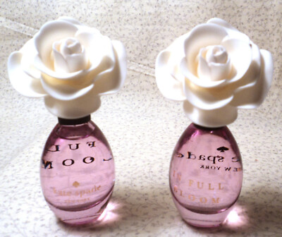 2 X Kate Spade In Full Bloom  Eau de Parfum Mini Splashes - .25 oz.ea.