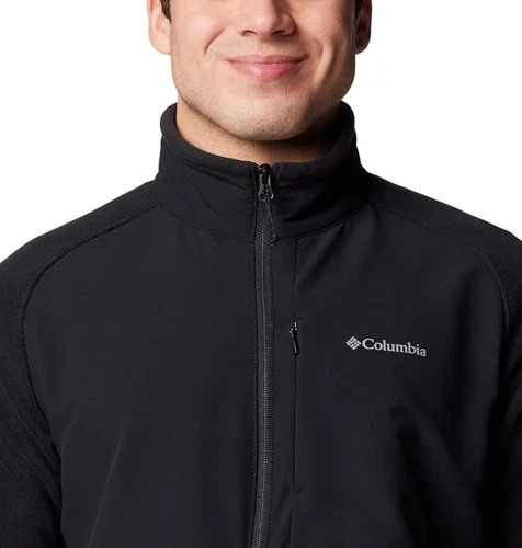 Columbia Men's Sage Peak Full Zip Fleece Comfort Jacket Black M NEW image 5