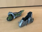 GI Joe ARAH Silver Mirage Motorcycle 1985 Broken for Parts/Repair