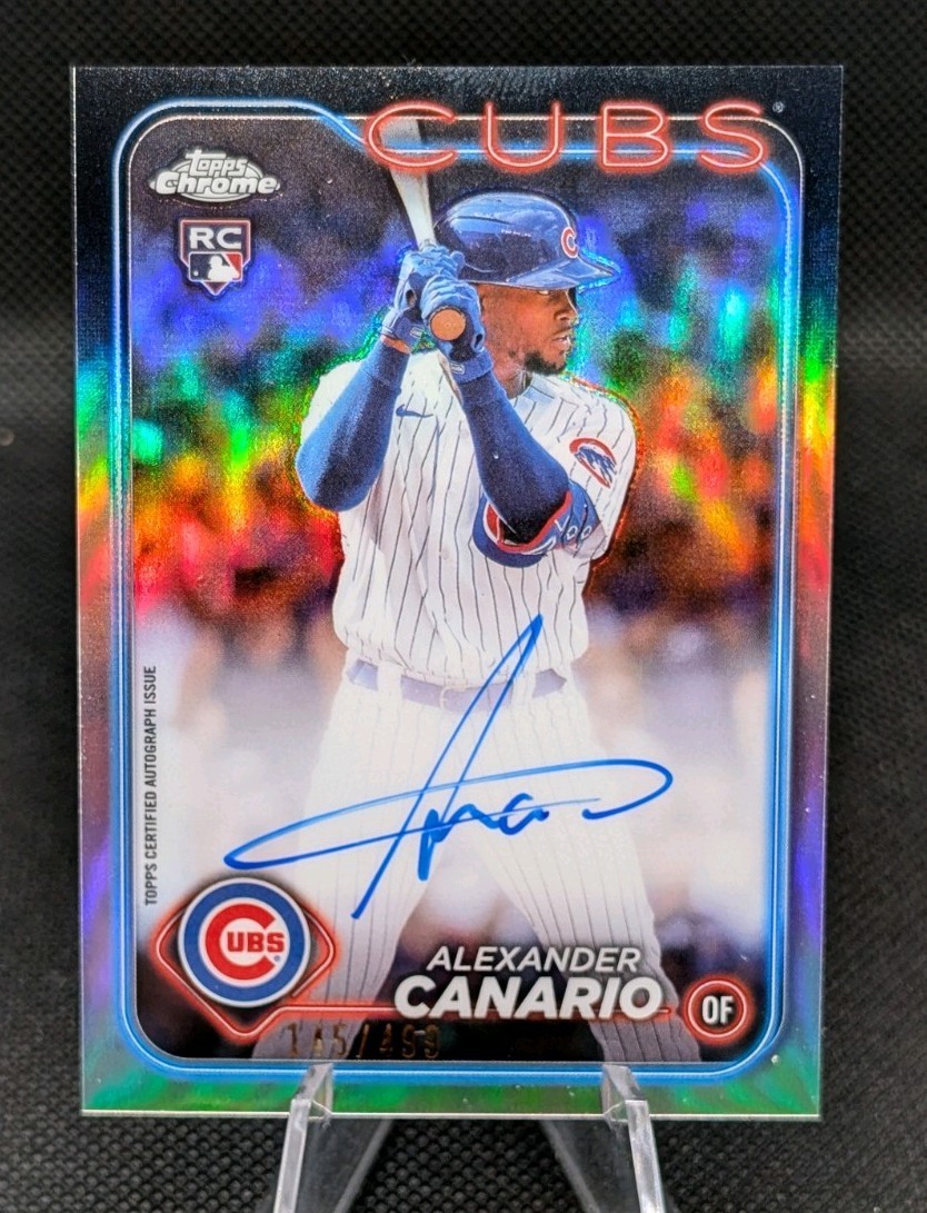 2024 Topps Chrome - Rookie Autographs Alexander Canario #RA-AC Refractor /499