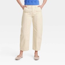 RISE BARREL LEG ANKLE JEANS - UNIVERSAL THREAD GOODS WOMEN'S MID