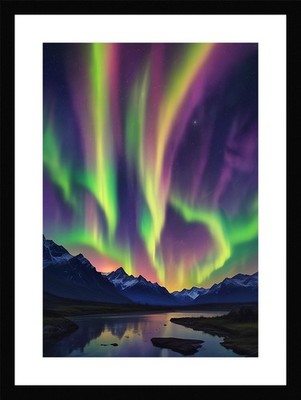 Epic Northern Lights Framed Wall Art Poster Canvas Print Picture
