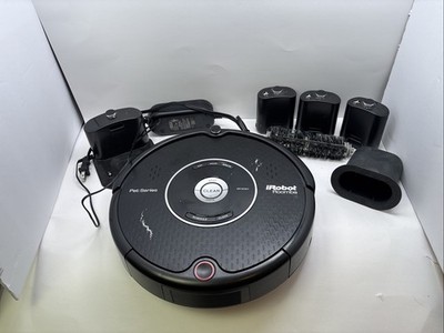 iRobot Roomba 595 Pet Series Robot Vacuum Cleaner w Charging Dock & Extras AS IS